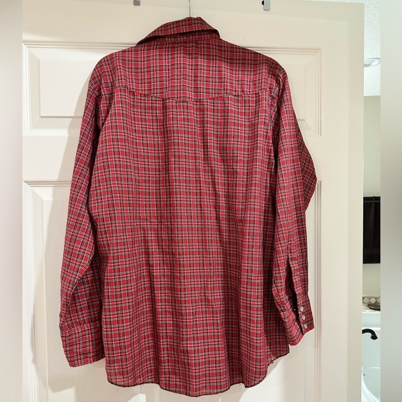 Dee Cee Shirt VTG Plaid Sawtooth Western Sz M 60s Cobain Grunge Red Chri… - Picture 4 of 6